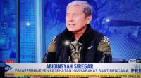 Awas Darurat Kesehatan Paska Bencana Sumatera, Dr. Abidin mengingatkan Kriteria WHO
