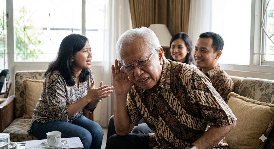 mencegah gangguan pendengaran pada lansia
