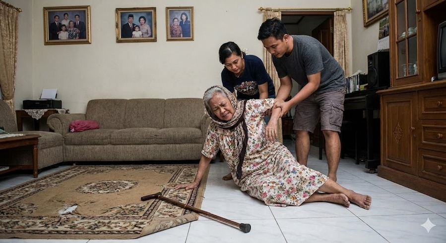 Lansia yang pernah terjatuh