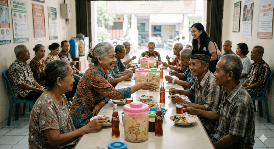 aktivitas sosial lansia