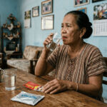 Lansia memilih obat warung
