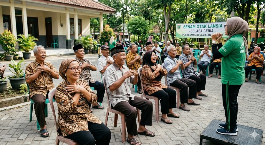 senam otak lansia