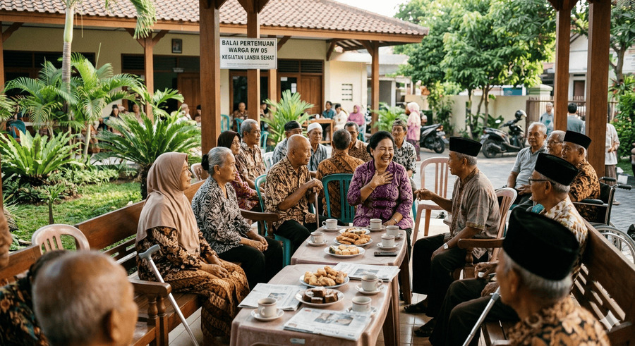 populasi lansia Indonesia